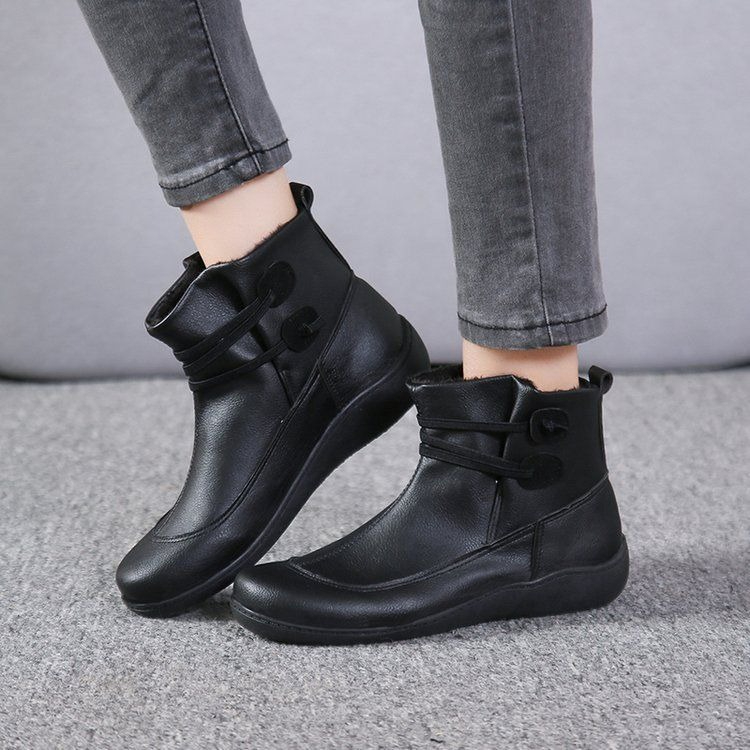 Mens Fashion Vintage - Stivaletti Vintage da Donna in Pelle