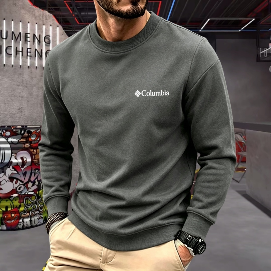 Men'S Spring Fashion - T-shirt da uomo a maniche lunghe