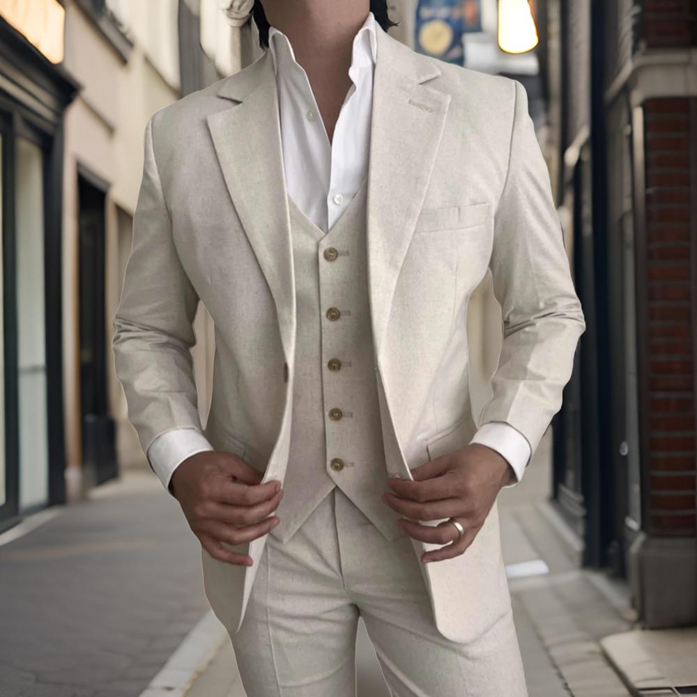 Mens Fashion Blazer - 3 pezzi abiti da uomo in