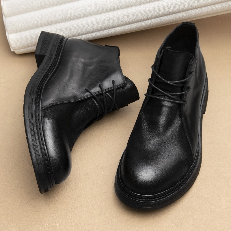 Mens Fashion Vintage - Stivali Vintage da Uomo in Vera