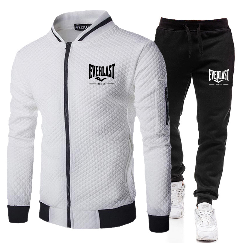 Men'S Fashion Zipper Jacket - EVERLAST BOXING Set Giacca e Pantaloni