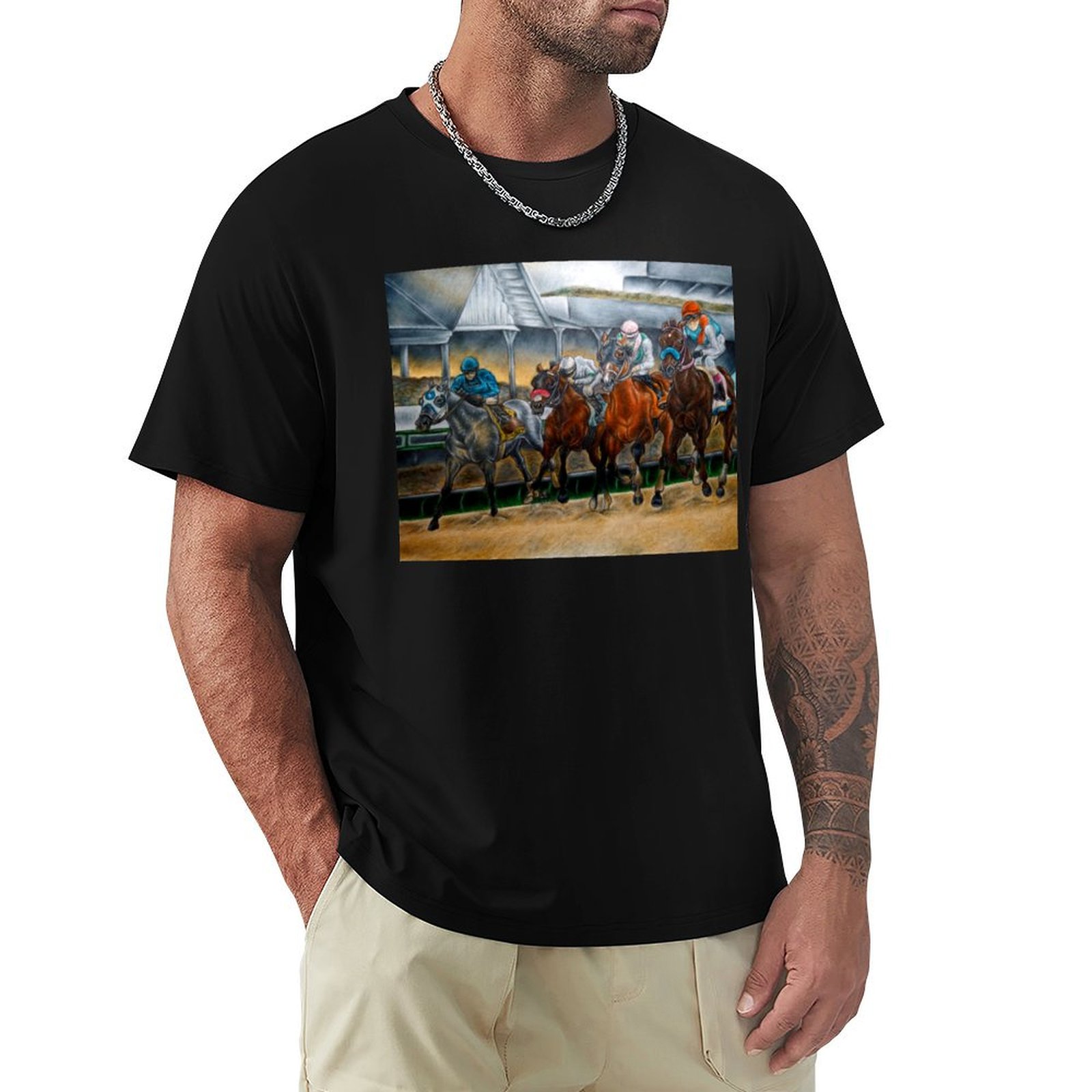 Men'S Fashion For Kentucky Derby - T-Shirt Kentucky Derby 2021 con Motivo