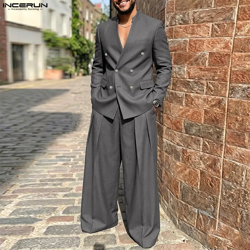 Mens Fashion Blazer - Completi da Uomo INCERUN, Set Due
