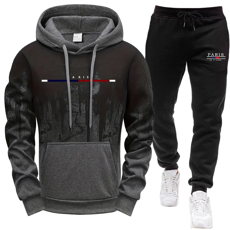 Jogger Sweatpants Men - Completo da Uomo/Felpa con Cappuccio/Pantaloni Autunno