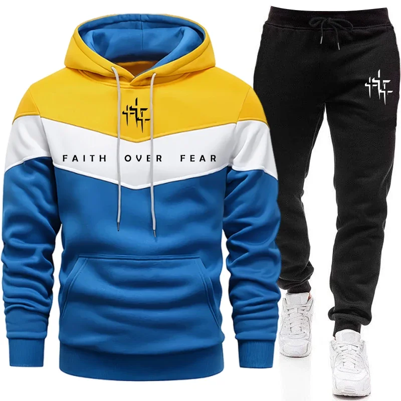 Tuta da Uomo 'Faith Over Fear' - Jogger Sweatpants Men recensione e prezzo