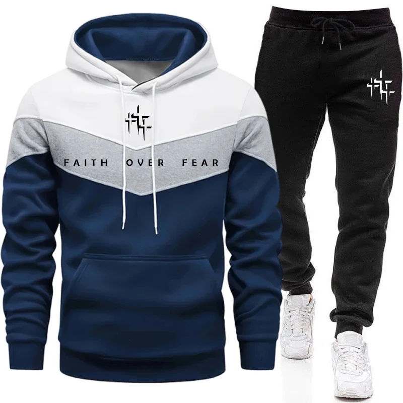 Tuta da Uomo 'Faith Over Fear' - Jogger Sweatpants Men recensione e prezzo