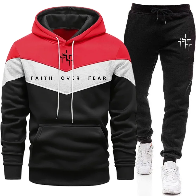 Tuta da Uomo 'Faith Over Fear' - Jogger Sweatpants Men recensione e prezzo