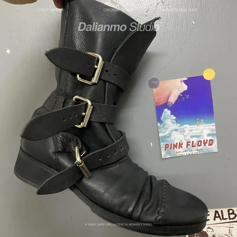 Stivali da moto in vera pelle  - Mens Fashion Vintage recensione e prezzo