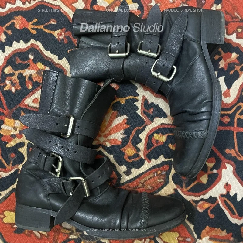 Stivali da moto in vera pelle  - Mens Fashion Vintage recensione e prezzo