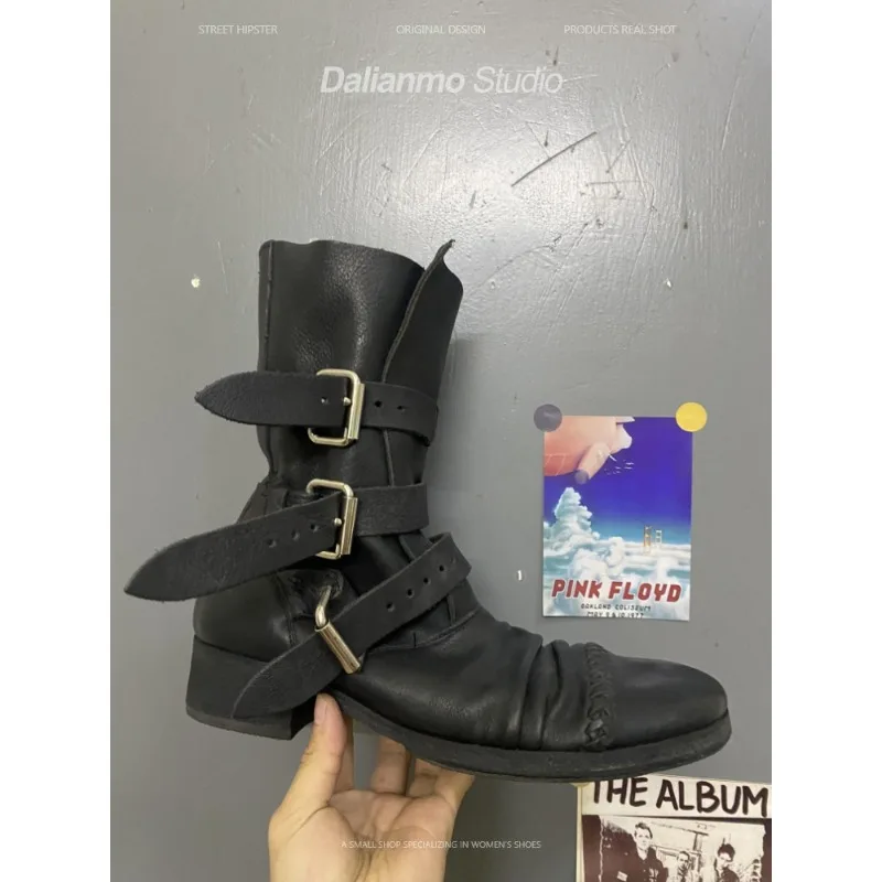 Stivali da moto in vera pelle  - Mens Fashion Vintage recensione e prezzo