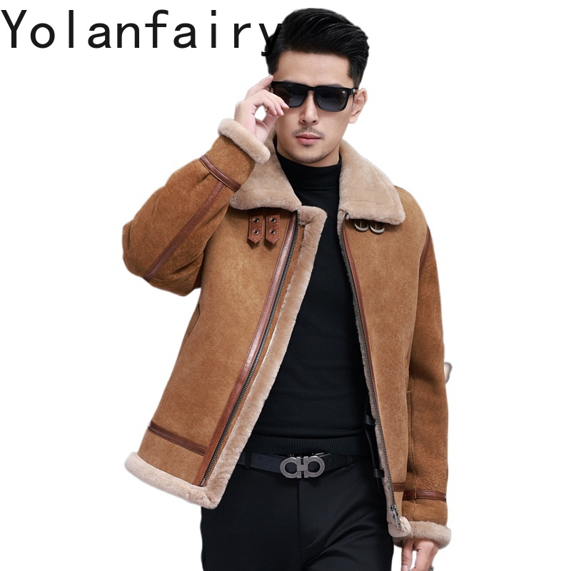 YOLANFAIRY Giacche in vera pel - Men'S Fashion Zipper Jacket recensione e prezzo