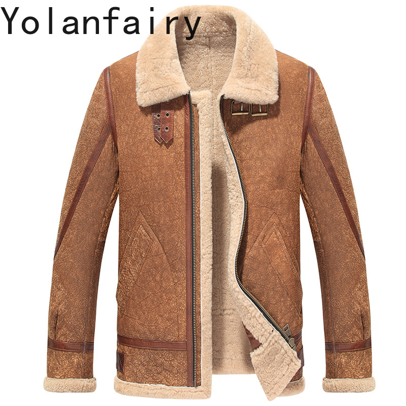 YOLANFAIRY Giacche in vera pel - Men'S Fashion Zipper Jacket recensione e prezzo