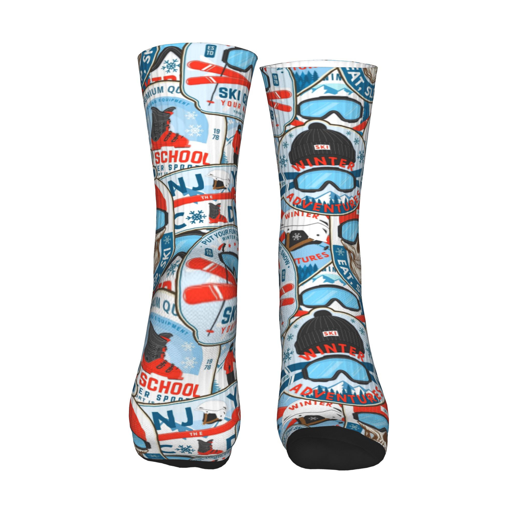 Calzini vintage rosso blu Ski  - Mens Fashion Vintage recensione e prezzo