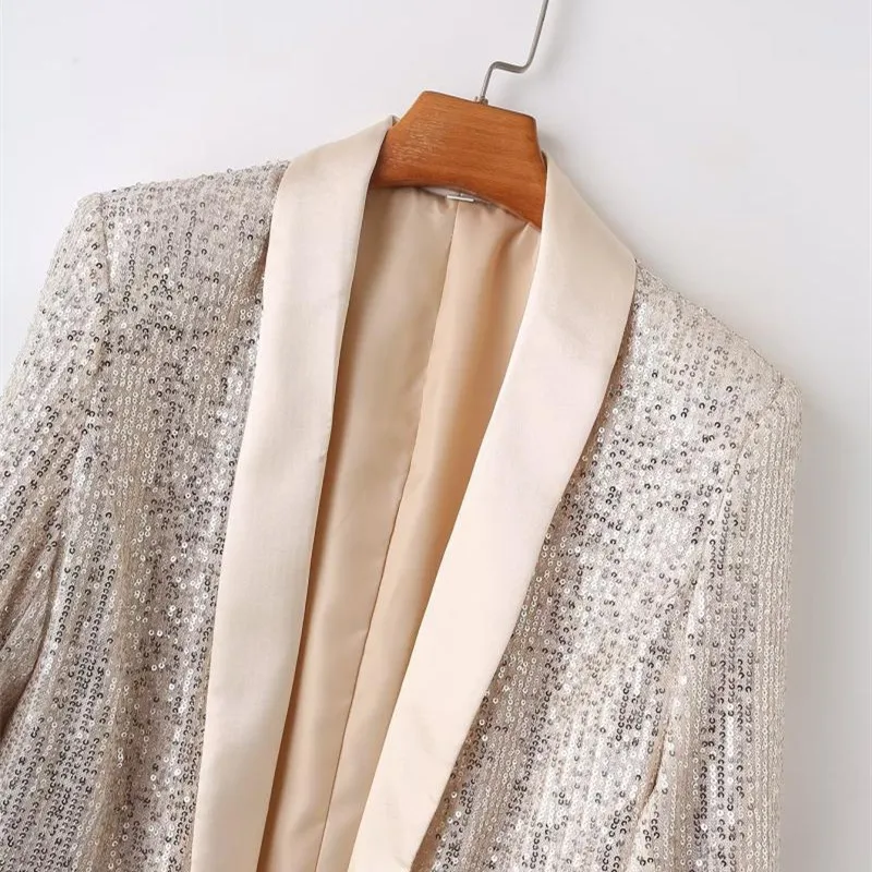 Moda argento paillettes giacca - Mens Fashion Blazer recensione e prezzo