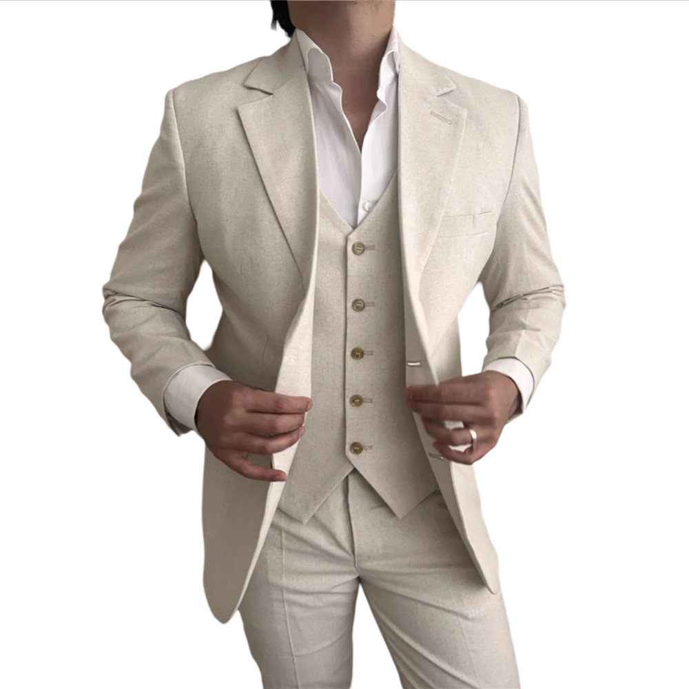 3 pezzi abiti da uomo in lino  - Mens Fashion Blazer recensione e prezzo