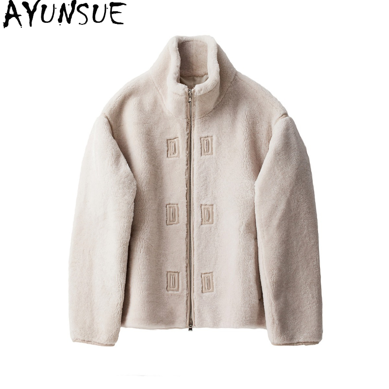 AYUNSUE Giacca in montone di p - Men'S Fashion Zipper Jacket recensione e prezzo