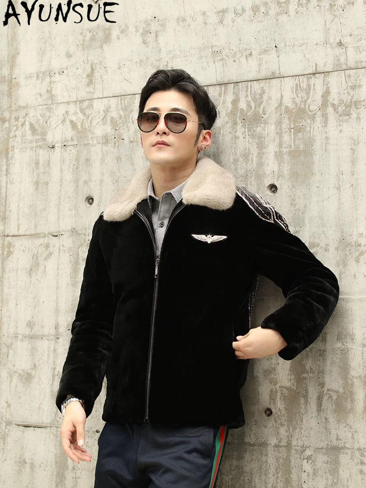 Cappotto in Visone Naturale AY - Men'S Fashion Zipper Jacket recensione e prezzo