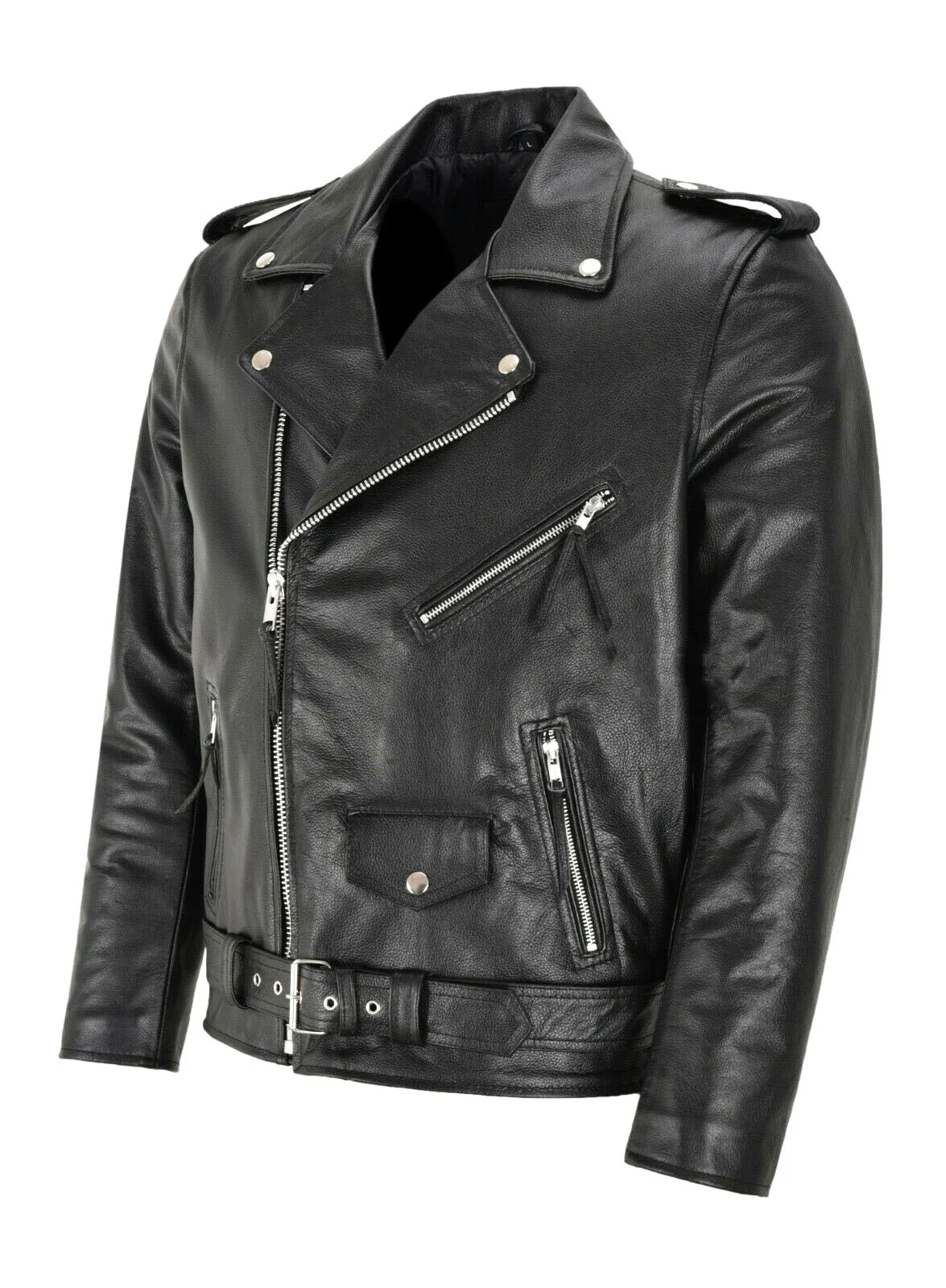 Giacca in Pelle da Uomo alla M - Men'S Fashion Zipper Jacket recensione e prezzo