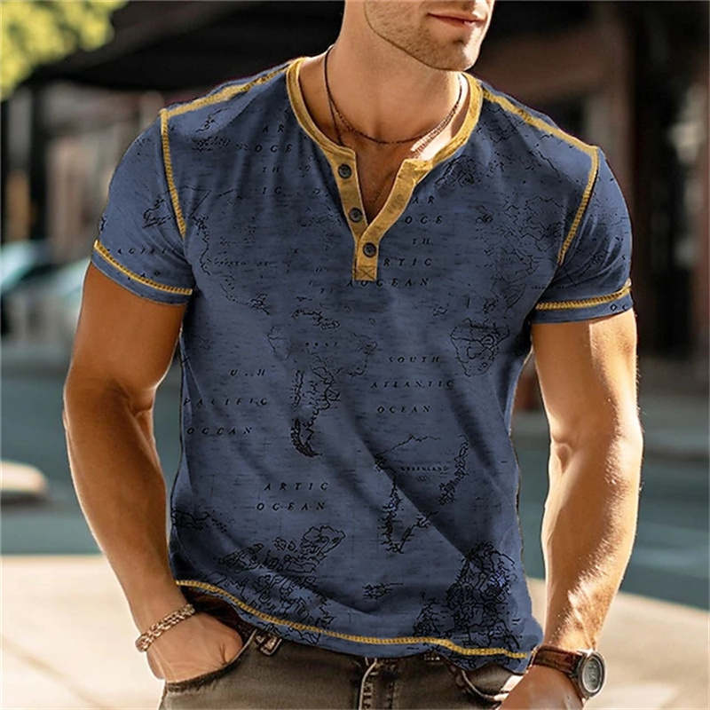Camicie Henry da uomo con stam - Mens Fashion Vintage recensione e prezzo