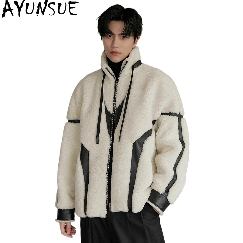 AYUNSUE Cappotto di pelliccia  - Men'S Fashion Zipper Jacket recensione e prezzo