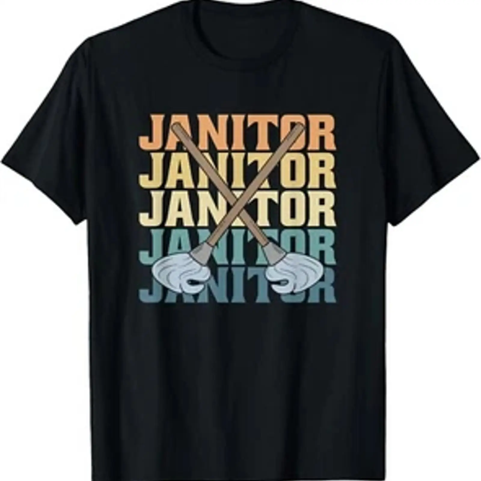 T-shirt vintage Retro Janitor  - Men'S Fashion Depot recensione e prezzo